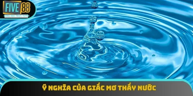 Ý nghĩa của chiêm bao về nước đơn giản Ý nghĩa của chiêm bao về nước đơn giản